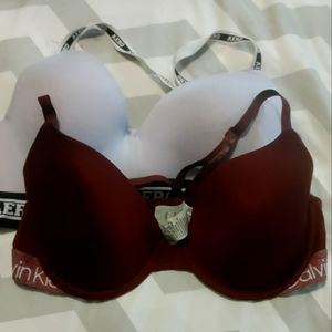 Calvin Klein/Aero Bras 34 c lot of 2